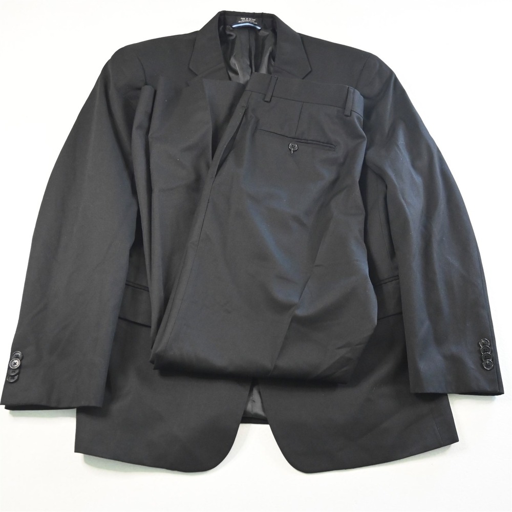 Tommy Hilfiger Black Men's Two-Piece Suit Jacket & Pants